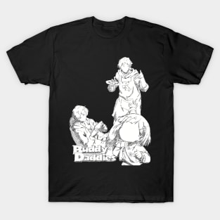 BUDDY DADDIES NEW KEY VISUAL IN BLACK AND WHITE PENCIL SKETCH T-Shirt